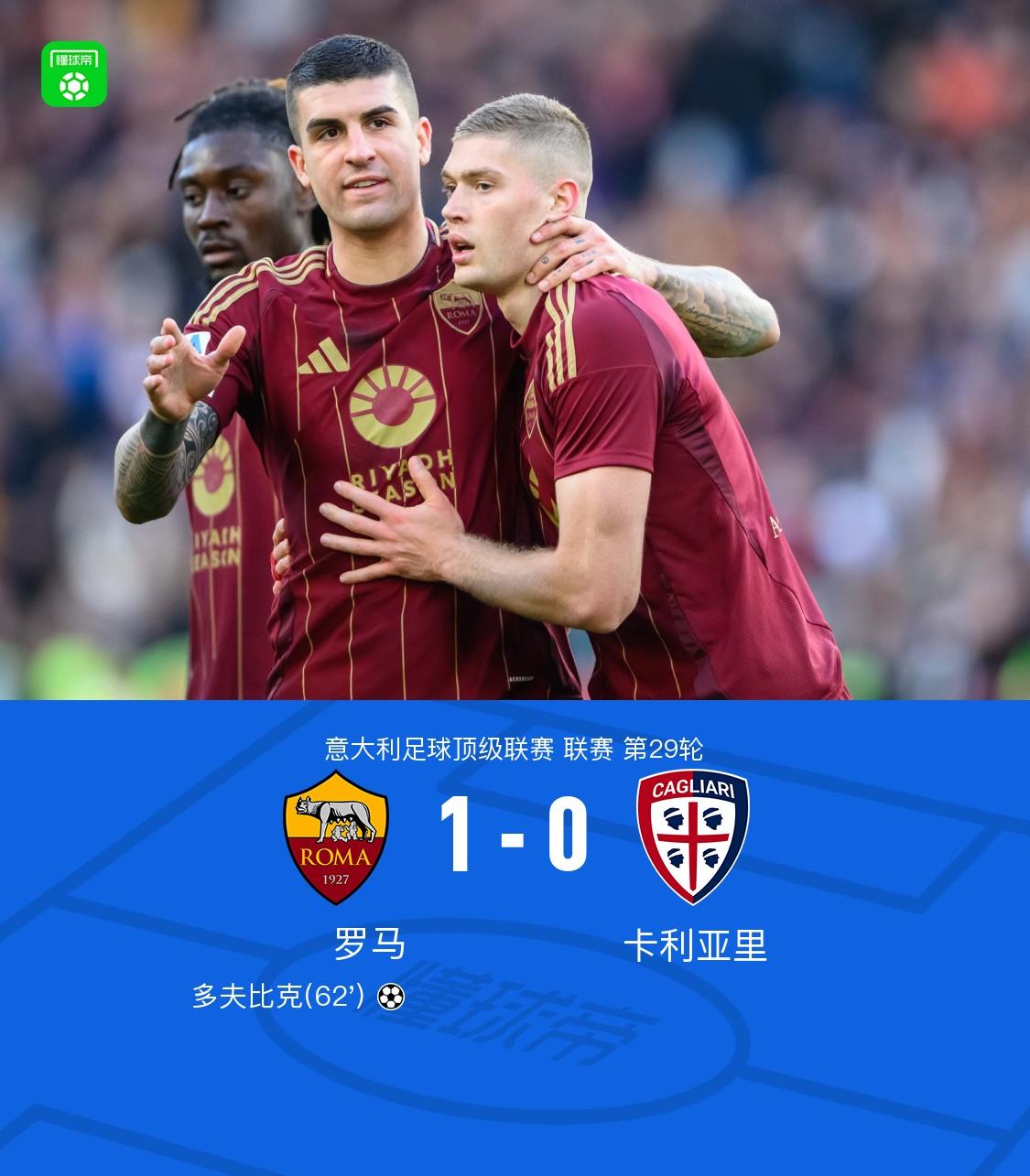 卡利亚里斯努比斯主场大胜,马尔科·罗加古造两粒进球 卡利亚里斯努比斯主场大胜,马尔科·罗加古造两粒进球